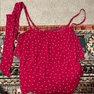 Wild Fable Red Heart Print Camisole